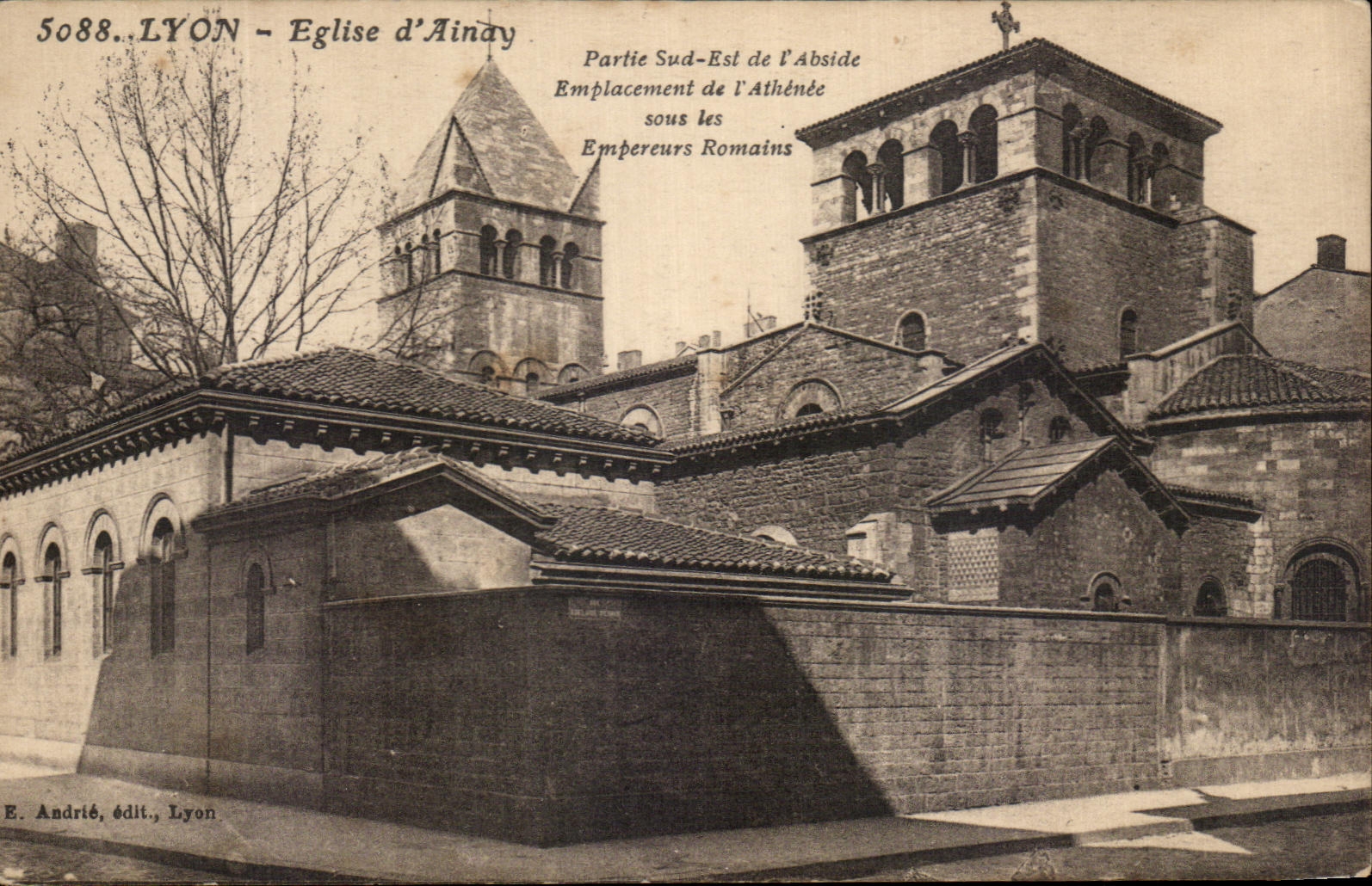 CPA Lyon Eglise of Ainay Partie Southern Is Apse Site of the Athenaeum under the Roman Emperors