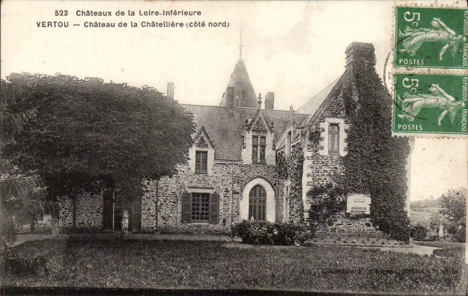 CPA bajan el castillo de Loire ch4ateau Vertou de Chatelliere