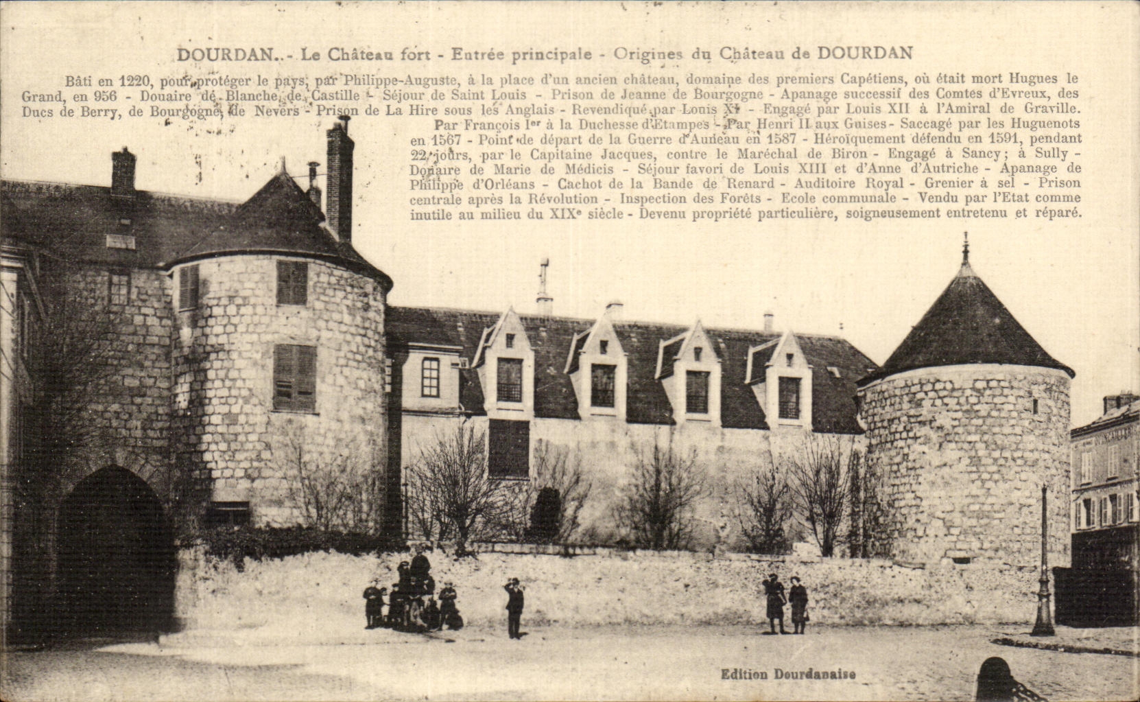 CPA Dourdan el principal incorporado fortaleza del castillo