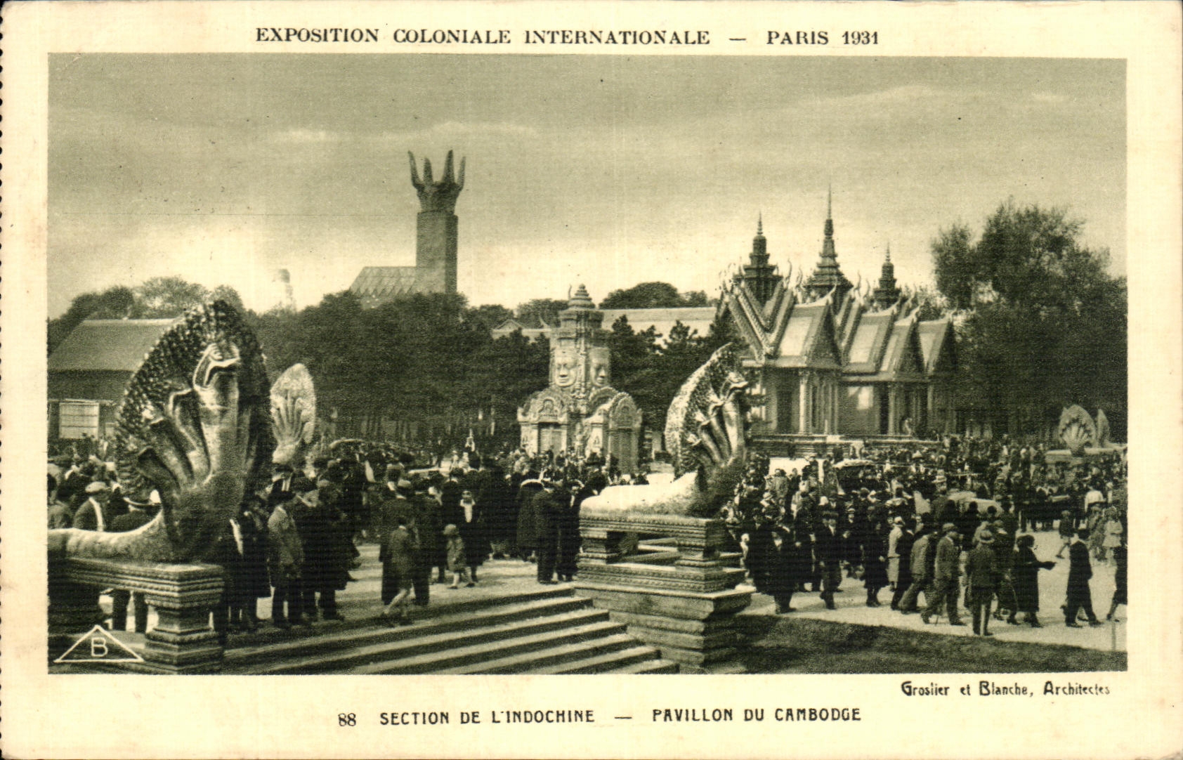 CPA Exposition Colonianle Internationale Paris 1931 Section De L'Indochine Pavillon Du Cambodge