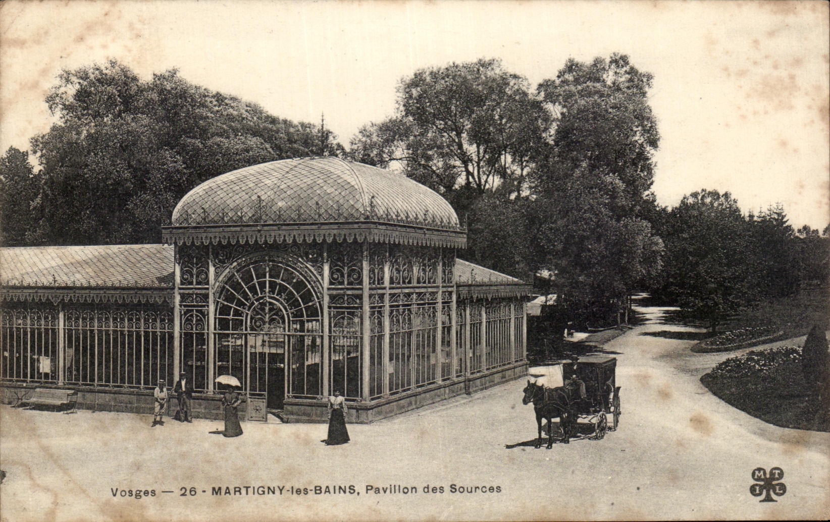 CPA Vosges Martigny les Bains Pavillon des Sources