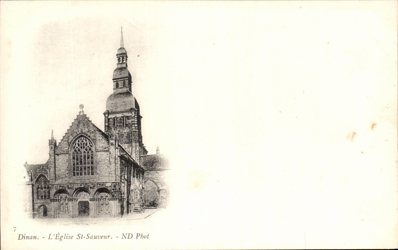 CPA Dinan L'Eglise St Sauveur