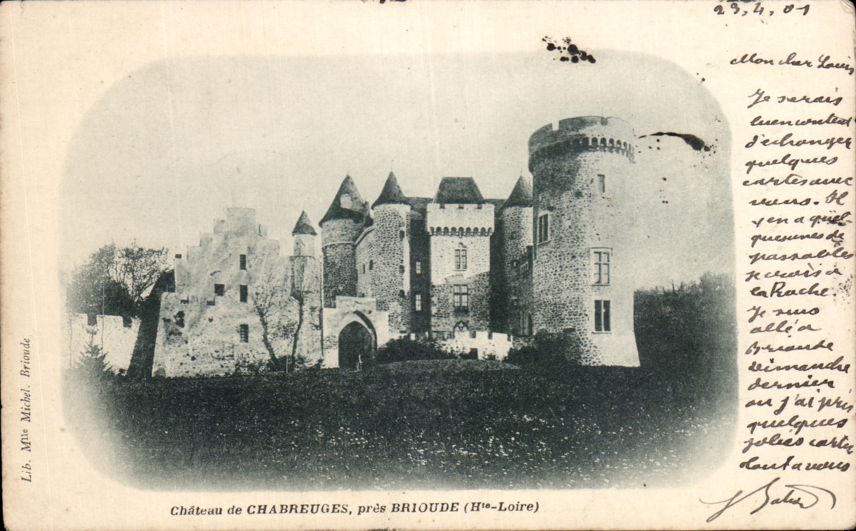 CPA Castle of Chabreuges close Brioude