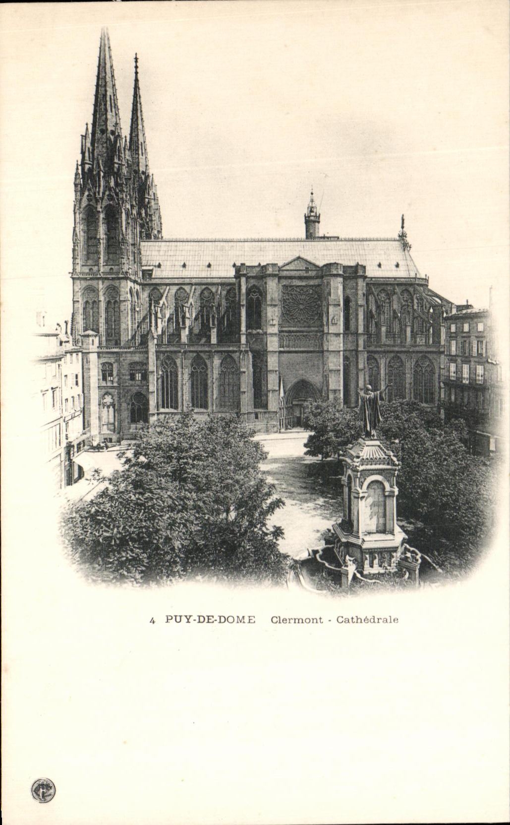 Coleccion de la catedral de CPA Puy De Dome Clermont de club que viaja de Francia