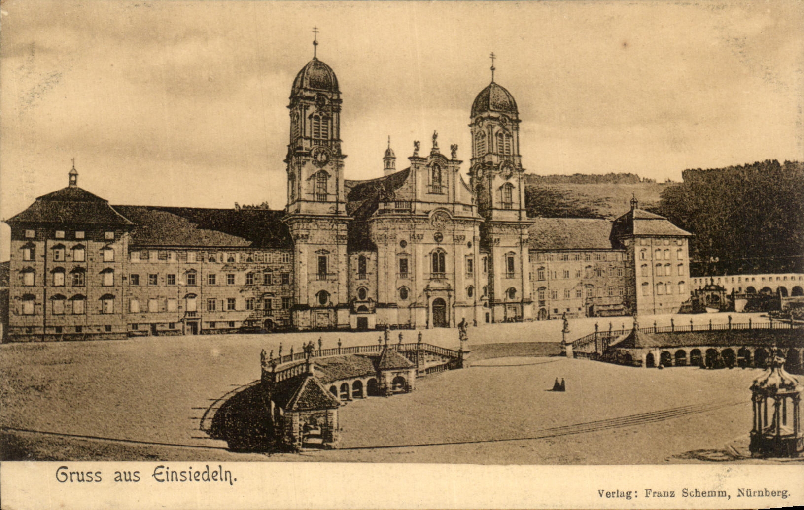 CPA Gruss Aus Einsiedeln