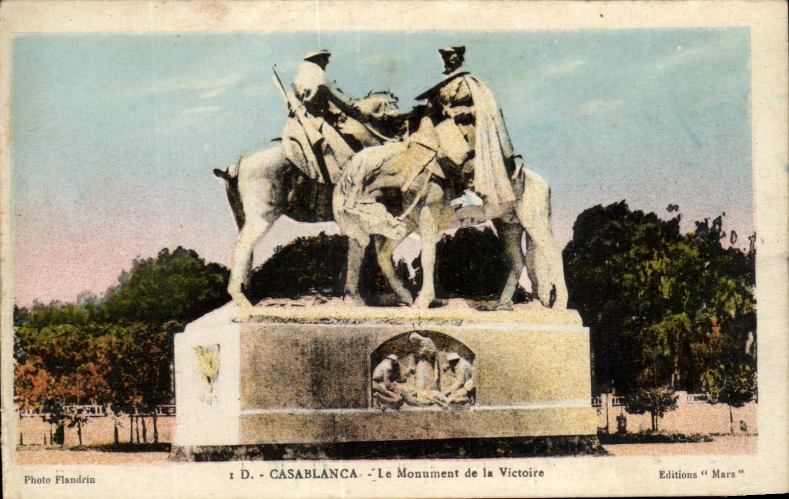 CPA Casablanca Le Monument de la Victoire Militaria