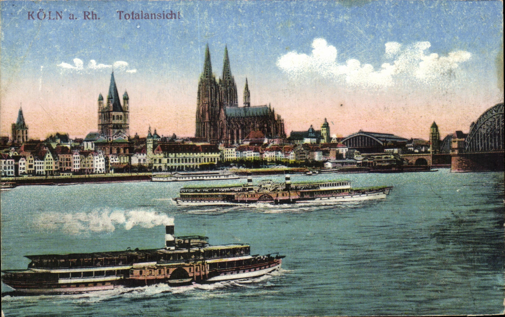 Barcos de Totalansicht del koln de CPA