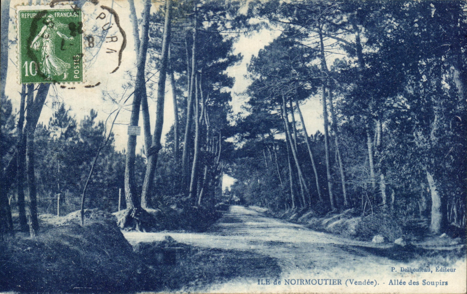 CPA Ile de Normoutier Allee des Soupirs