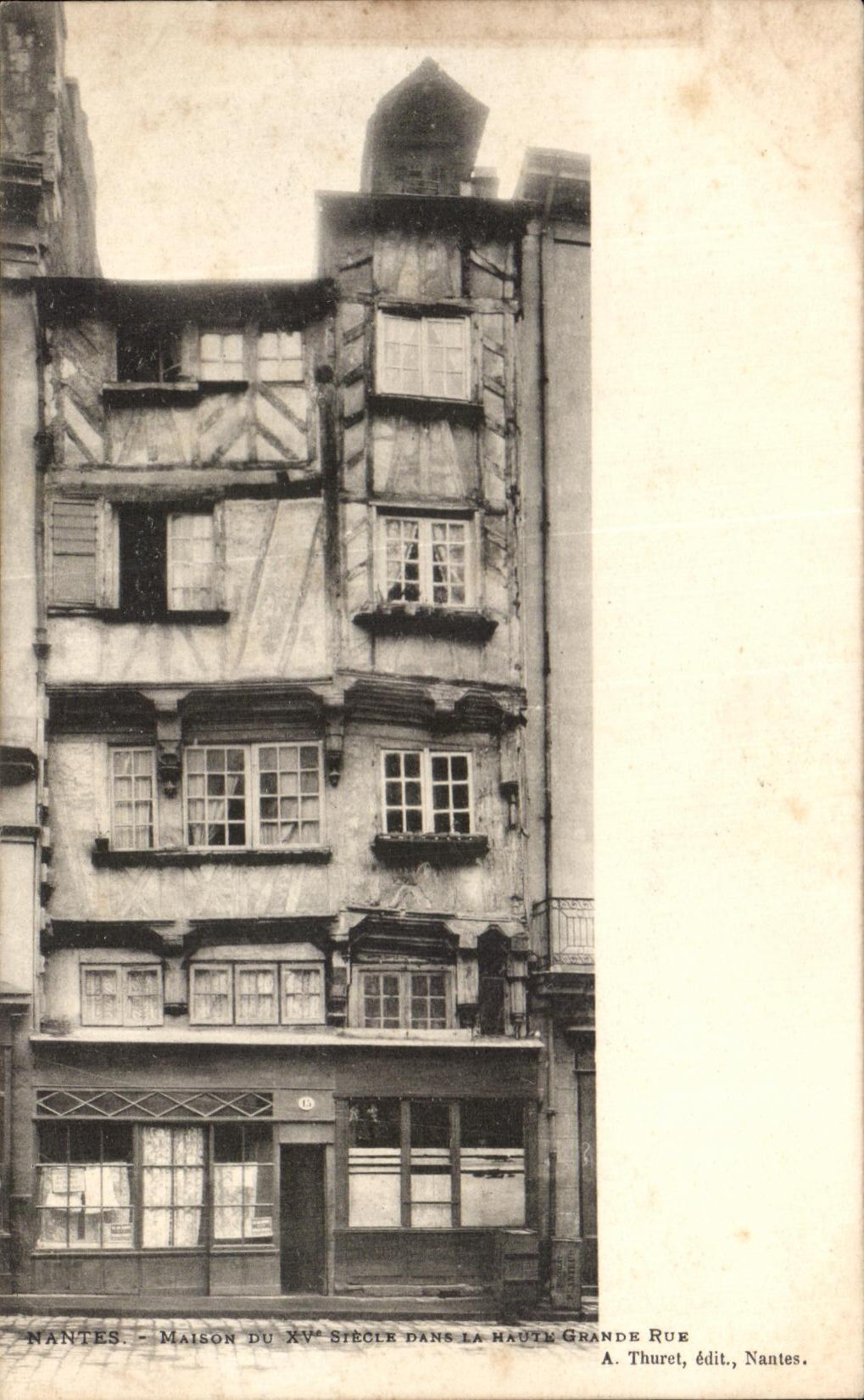 CPA Nantes House in high main street