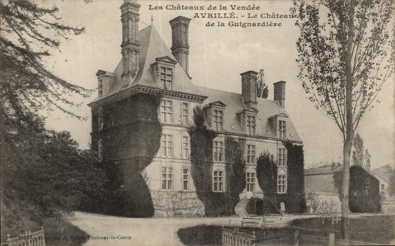 CPA Les Chateau de la Vendee Avrille Le Chateau de la Guignardiere