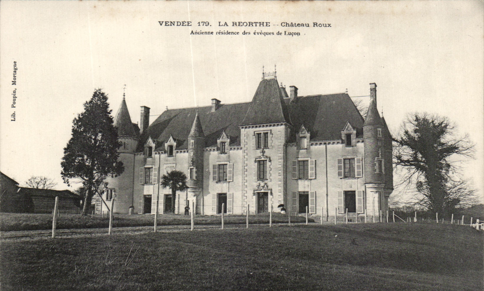 CPA La Reorthe Chateau Roux Ancienne residence des eveques de Lucon