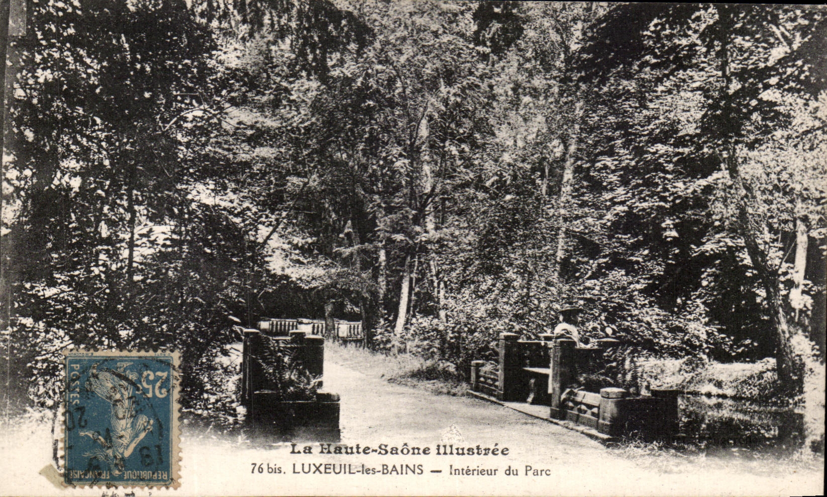 CPA Luxeuil Les Bains Interior of the Park