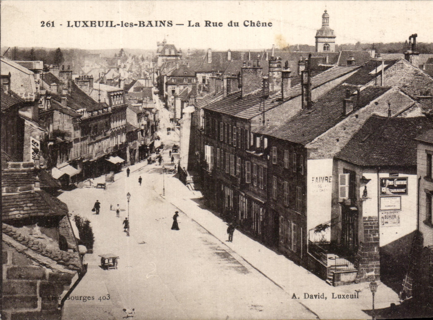 CPA Luxeuil Les Bains the Street of the Oak