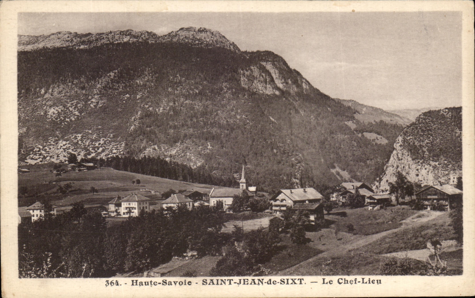 CPA High Savoy Saint Jean de Sixt the Place Chief