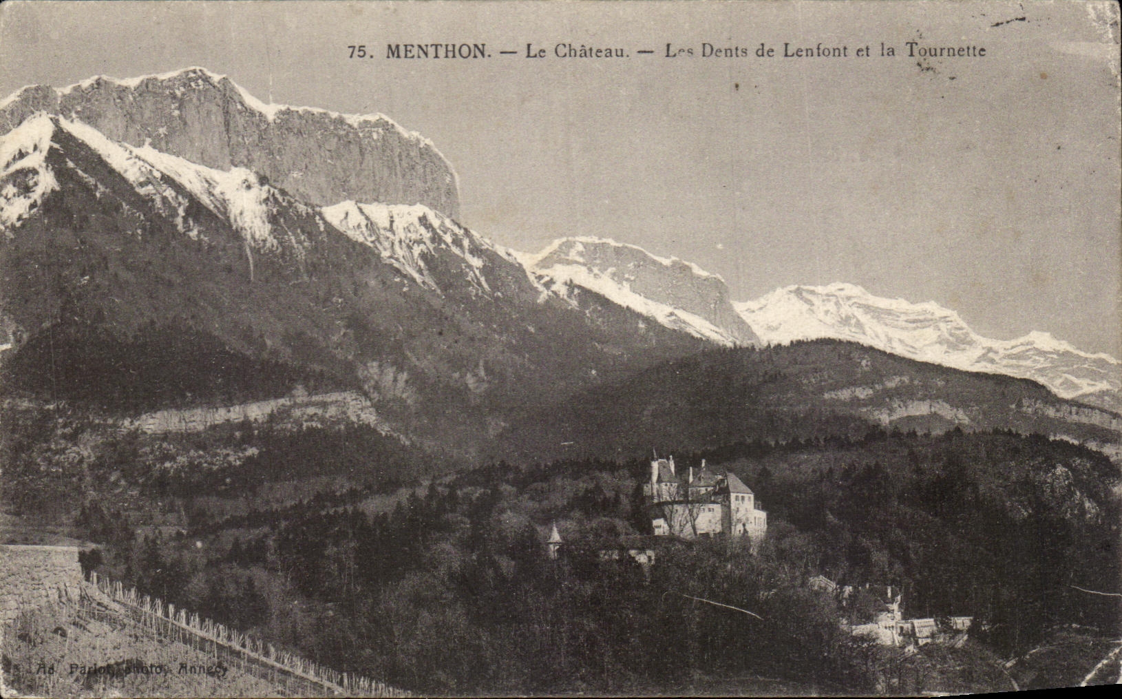 CPA Menthon Le Chateau Les Dents de Lenfont et la Tournette