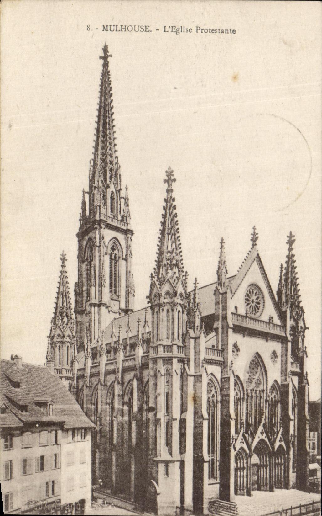 CPA Mulhouse Eglsie Protestant