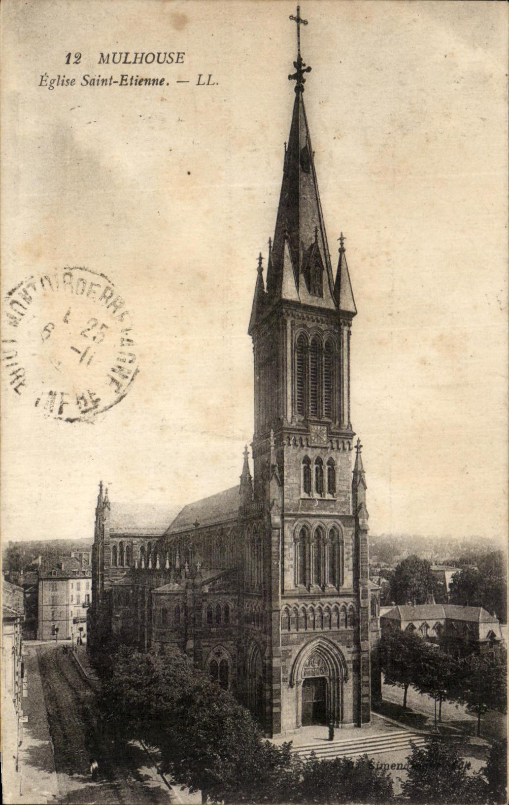 CPA Mulhouse Church Saint Etienne