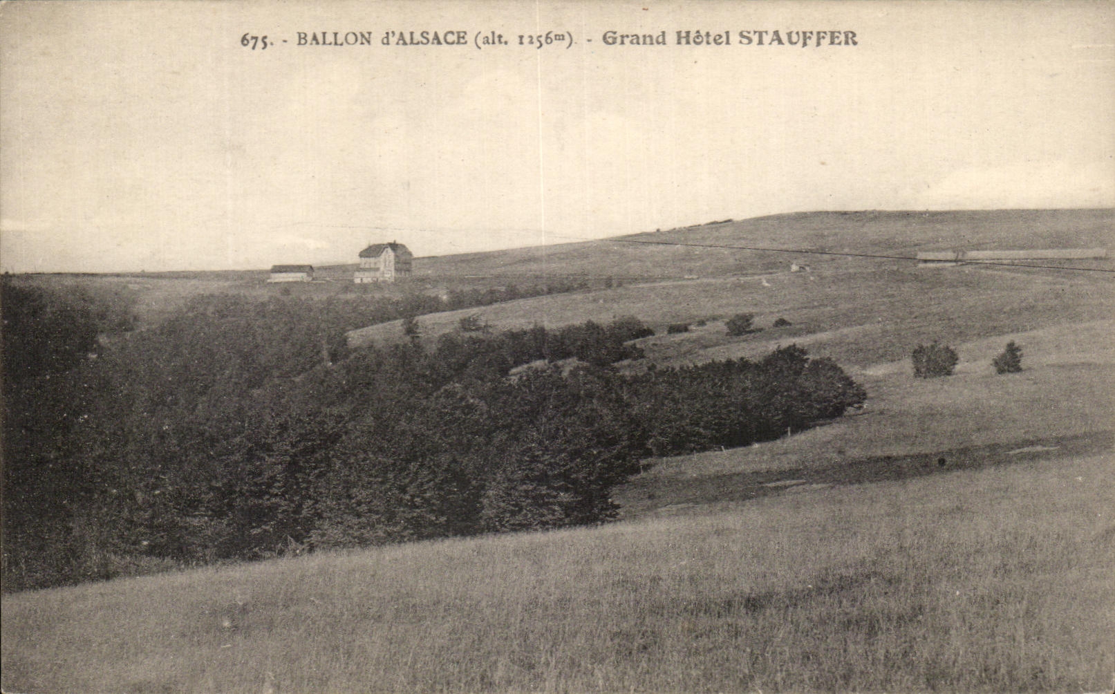 CPA Ballon D'Alsace Grand Hotel Stauffer