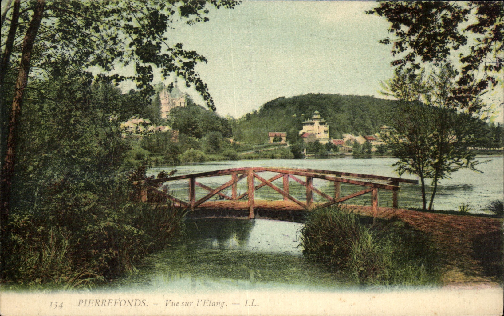 CPA Pierrefonds Vue sur l'Etang