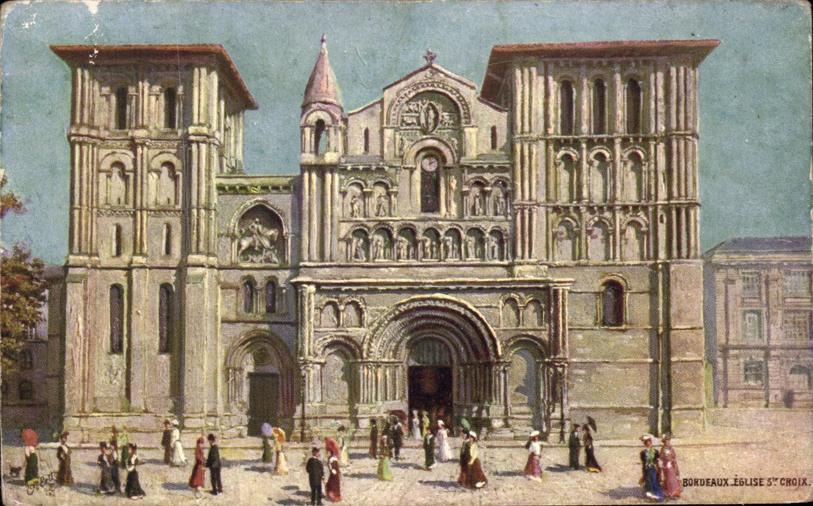 CPA Bordeaux Eglise Ste Croix 