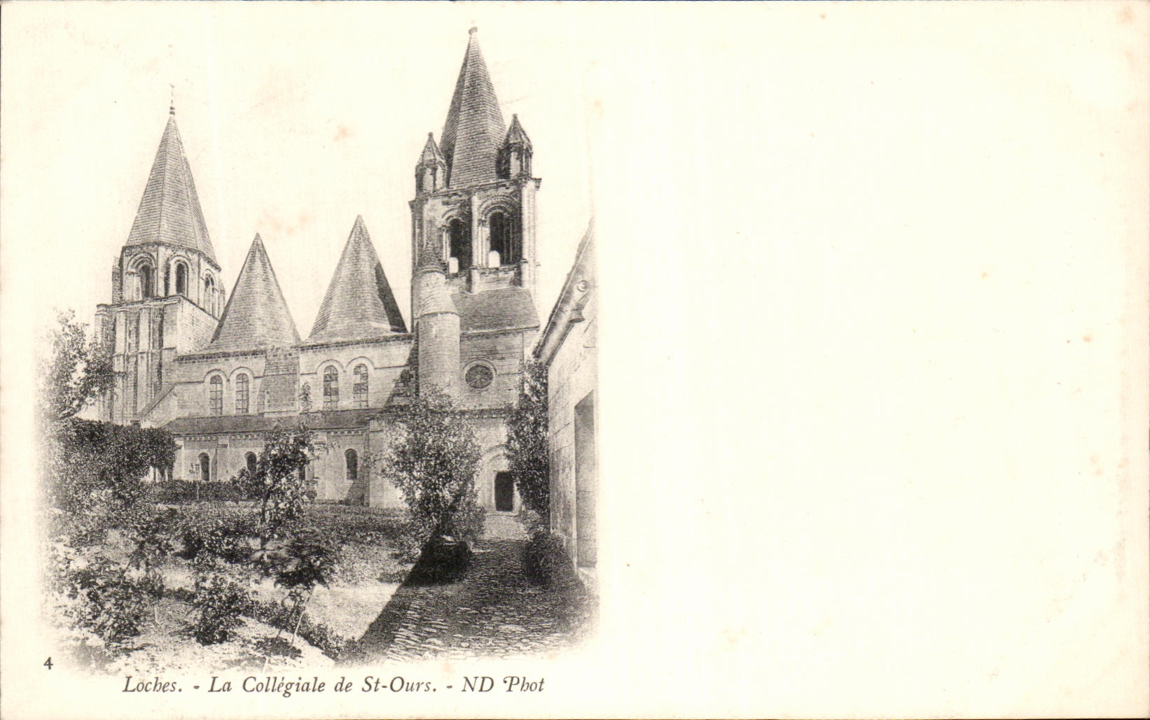 CPA Loches La Collegiale de St Ours 
