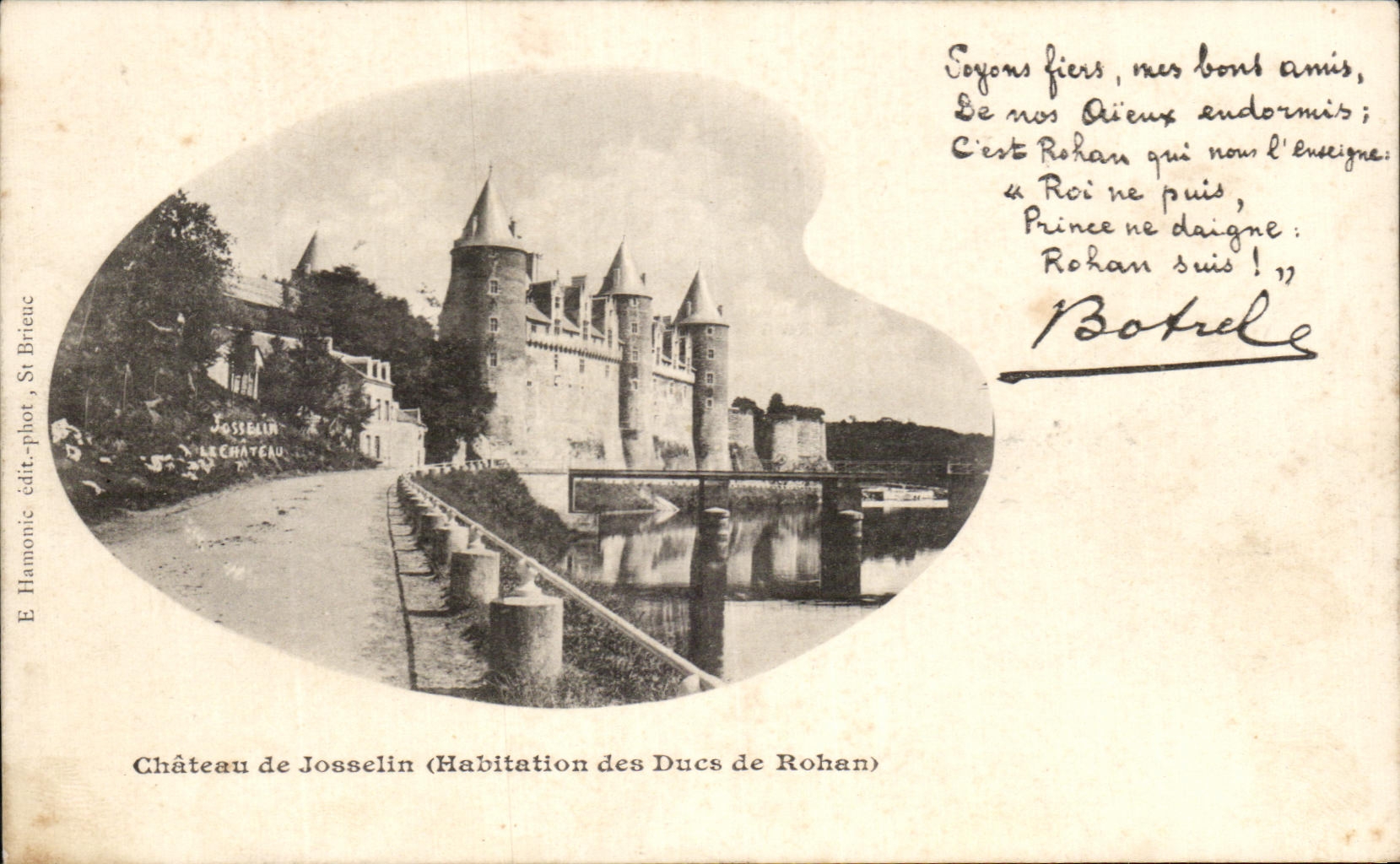 Castillo de CPA de la vivienda de Josselin de los duques de Royan Botrel