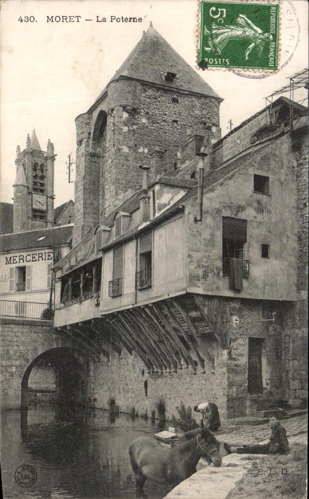 CPA Moret the Postern horse