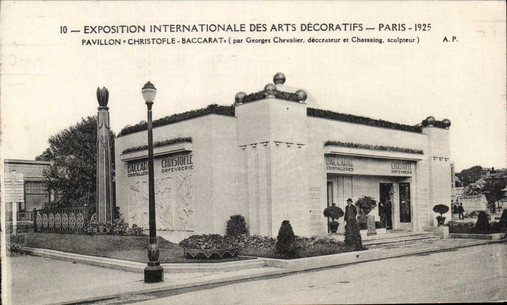 CPA Expositions International Des Arts Decoratifs Paris 1925 Pavillon Christofle Baccarat