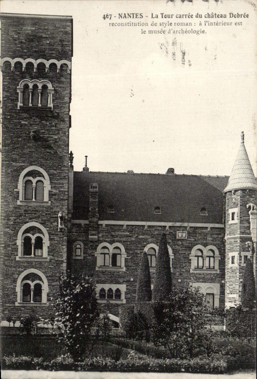 CPA Nantes the Square Tower of the Dobree Castle