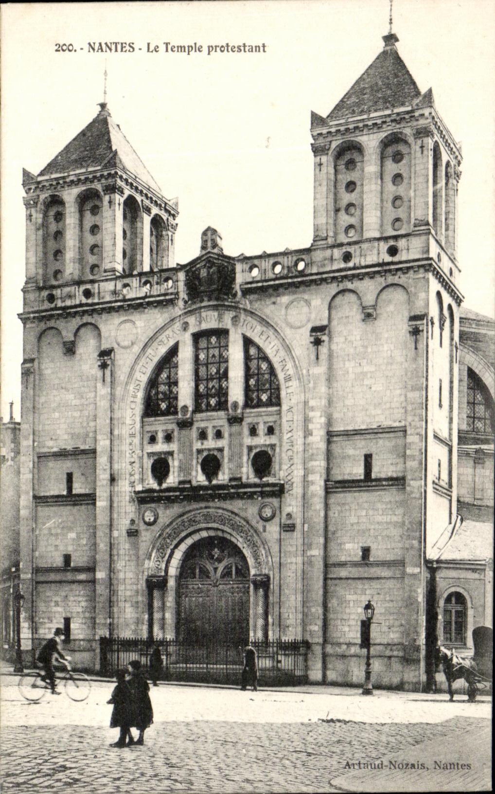 CPA Nantes the Protestant Temple
