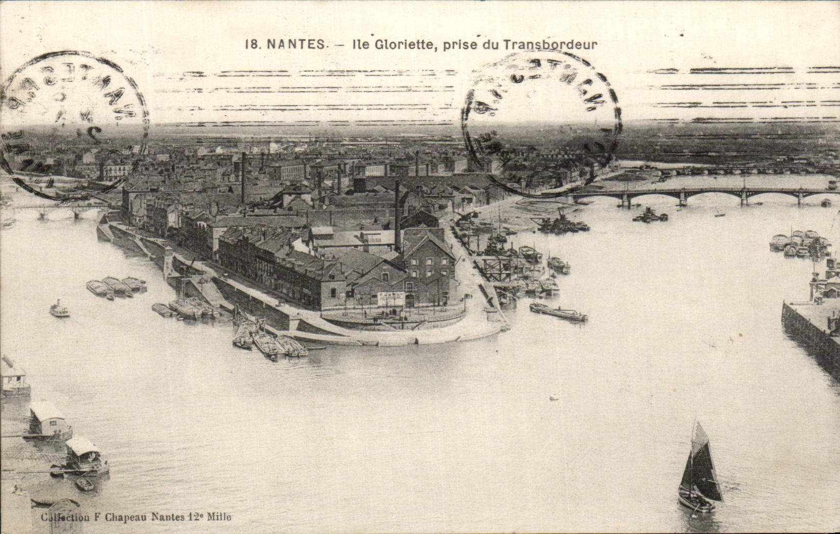 CPA Nantes Island Gloriette taken of the Transporter