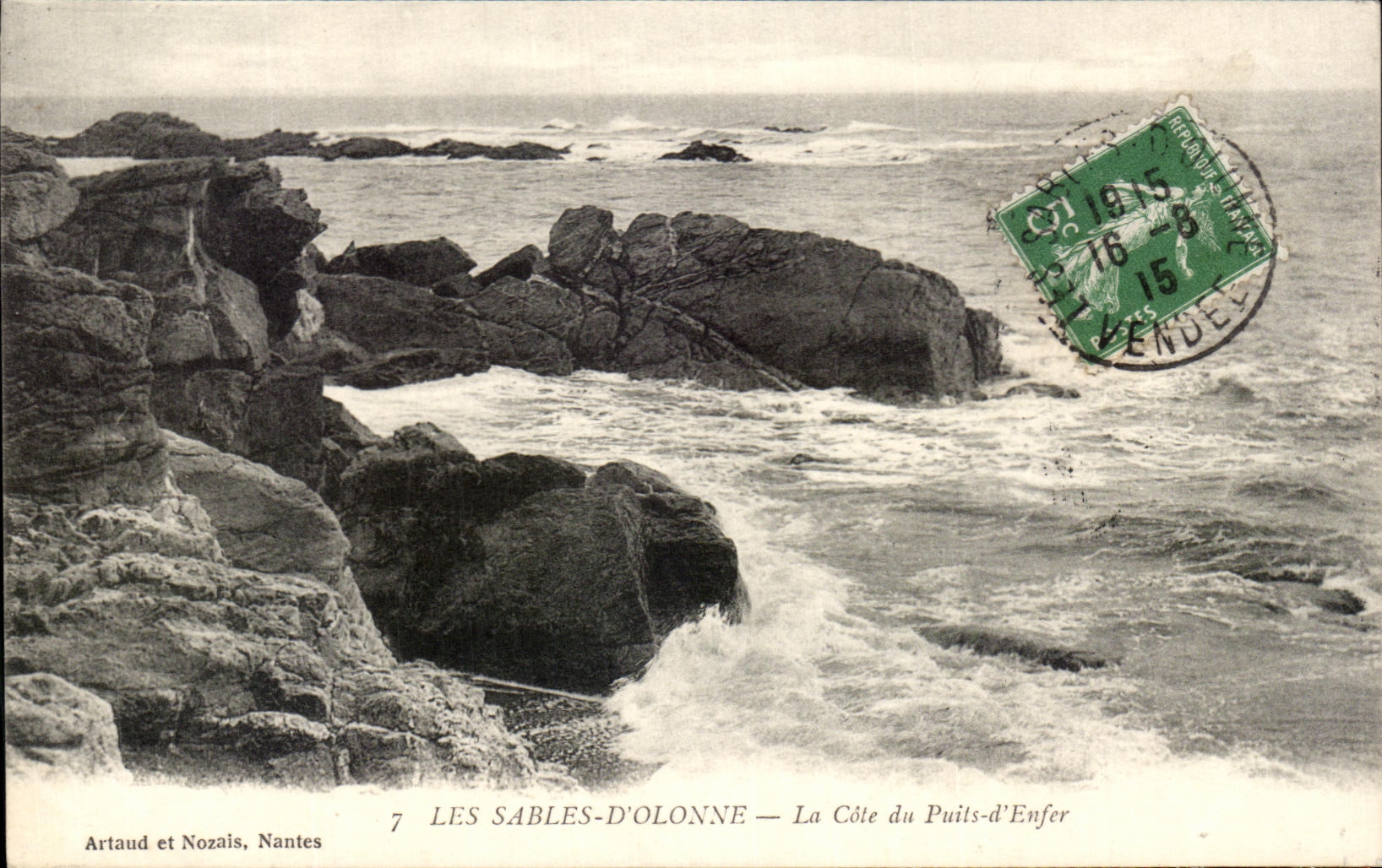 CPA Sands Of olonne the Dimension of the Well of Hell