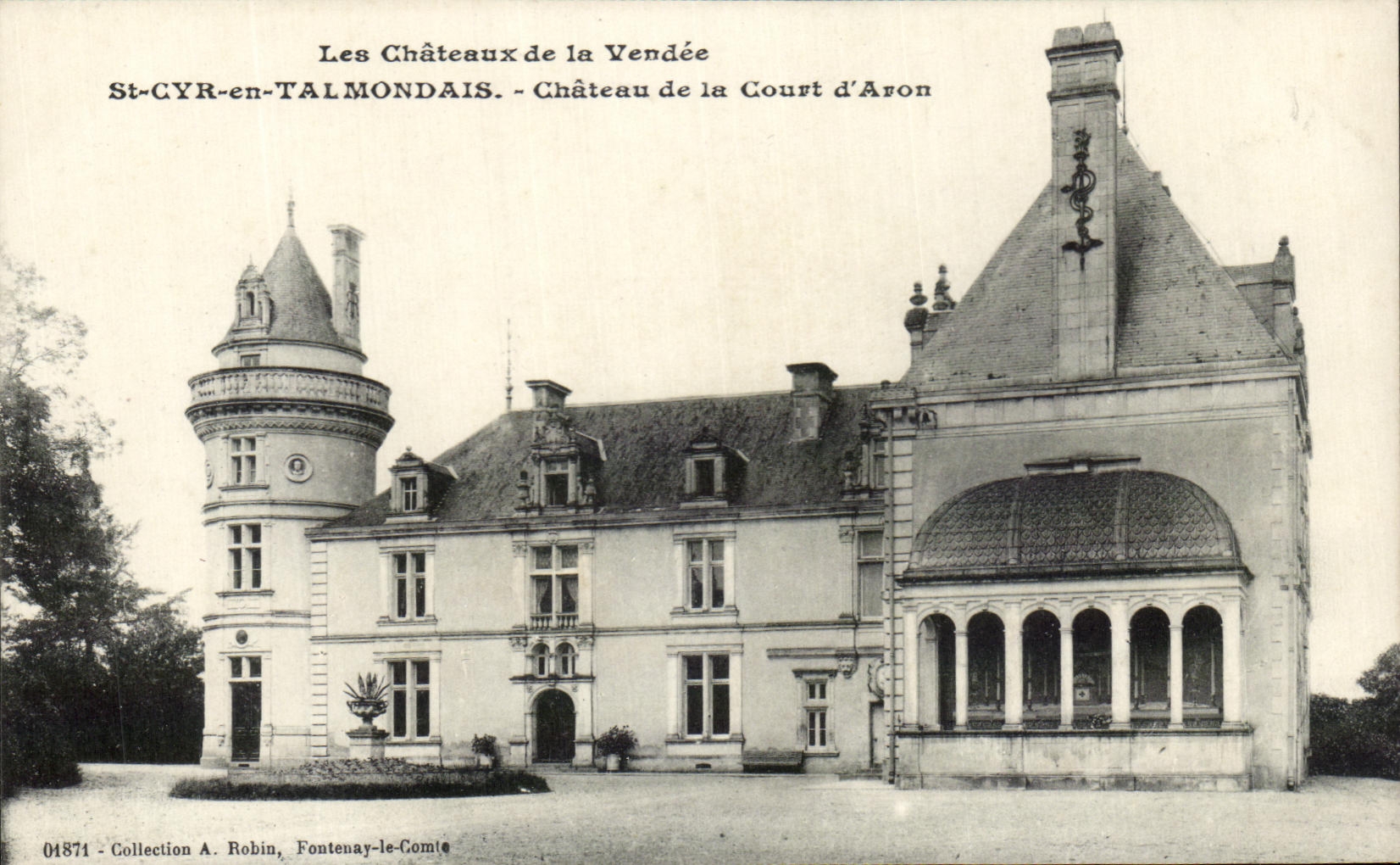 CPA Les Chateau de la Vendee St Cyr en Talmondais Chateau de la Court d'Aron