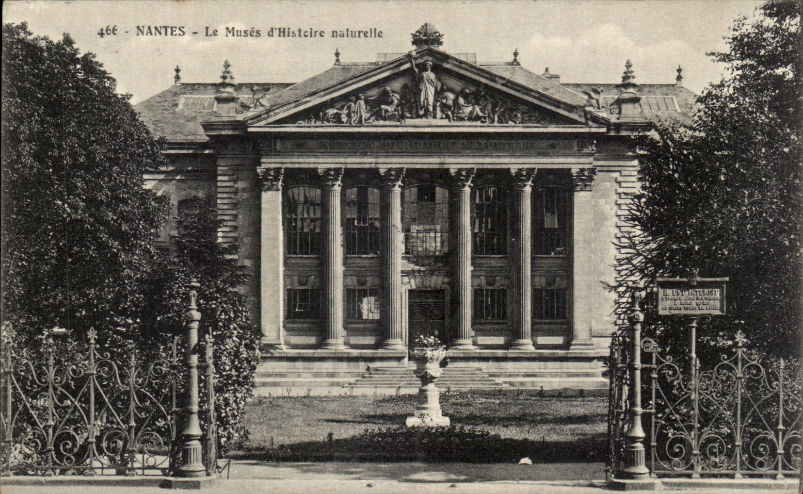 CPA Nantes Muses Of Natural history