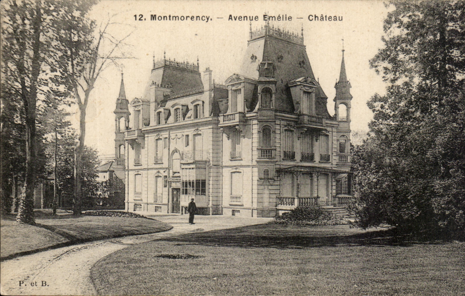 CPA Montmorncy Avenue Emelie Castle