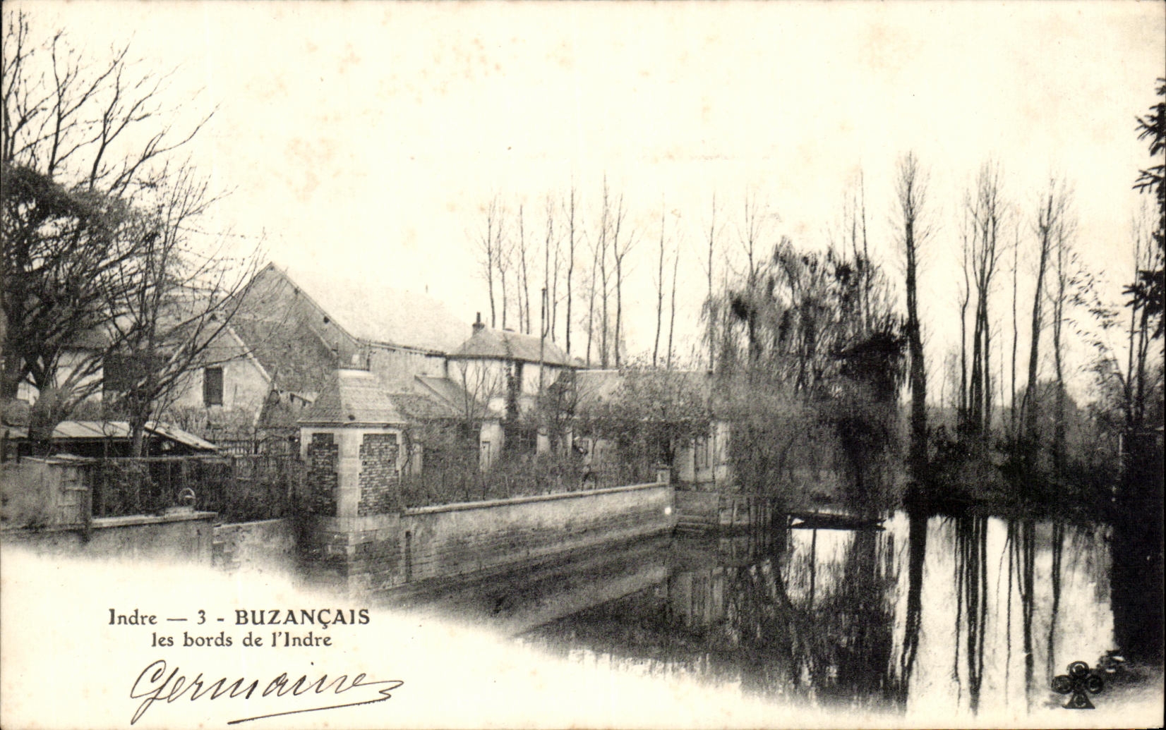 CPA Indre Buzancais les bords de l'Indre