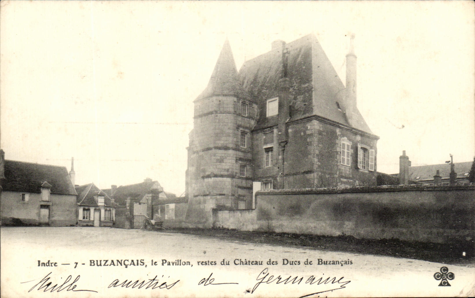 CPA Indre Buzancais les Pavillon reses du Chateau des Ducs de Buzanchs