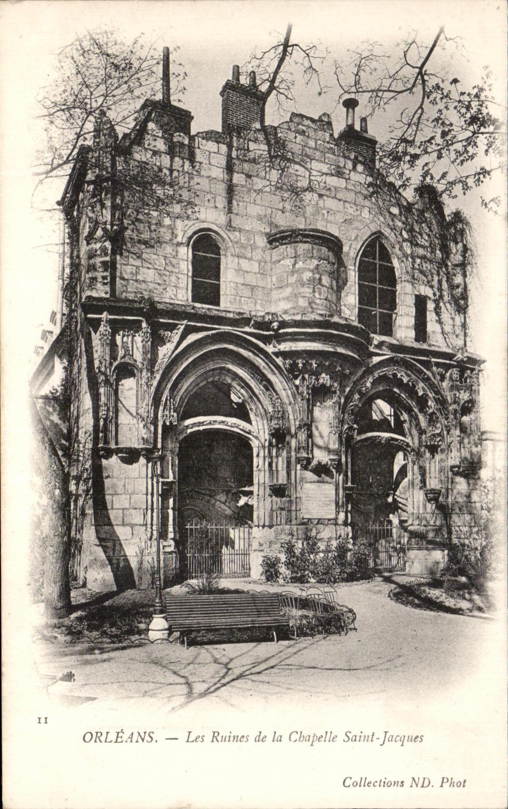 CPA Orleans Les Ruines de la Chapelle Saint Jacques