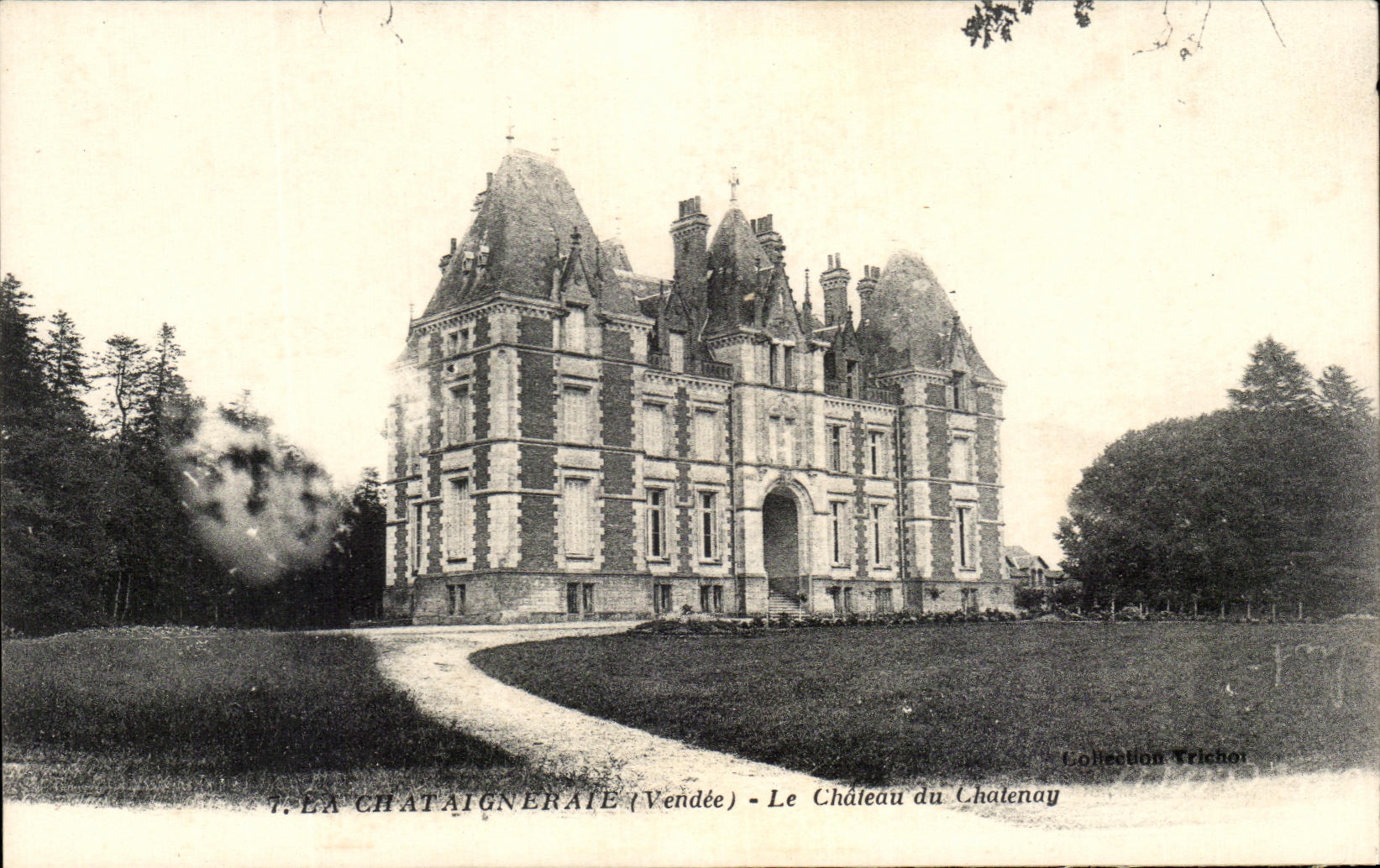 CPA the Chestnut grove the Castle of Chatenay