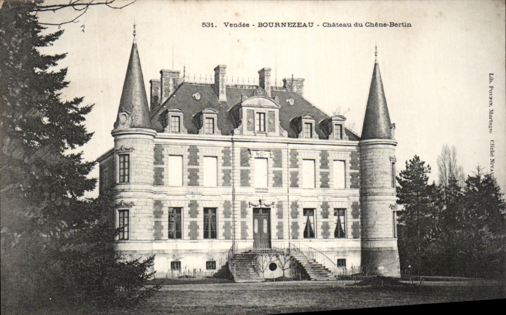 CPA Vendee Bournezeau Chateau du Chene Bertin