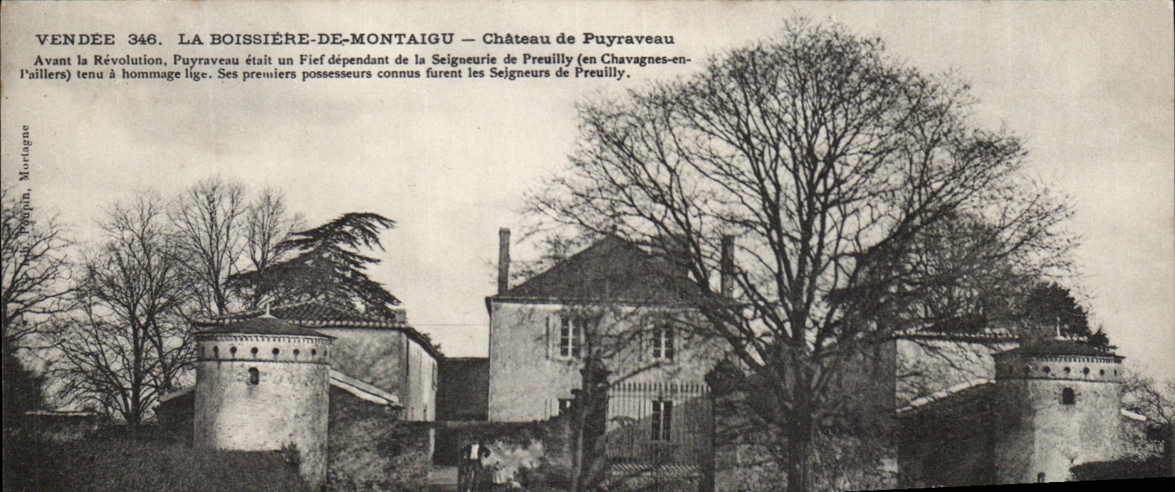 CPA Vendeee La Boissiere De Montaigu Chateau de Puyraveau