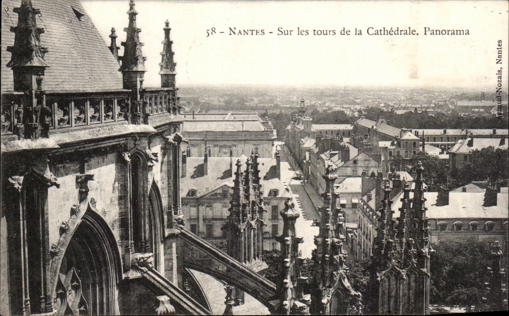 CPA Nantes On Tours of the Cathedral Panorama