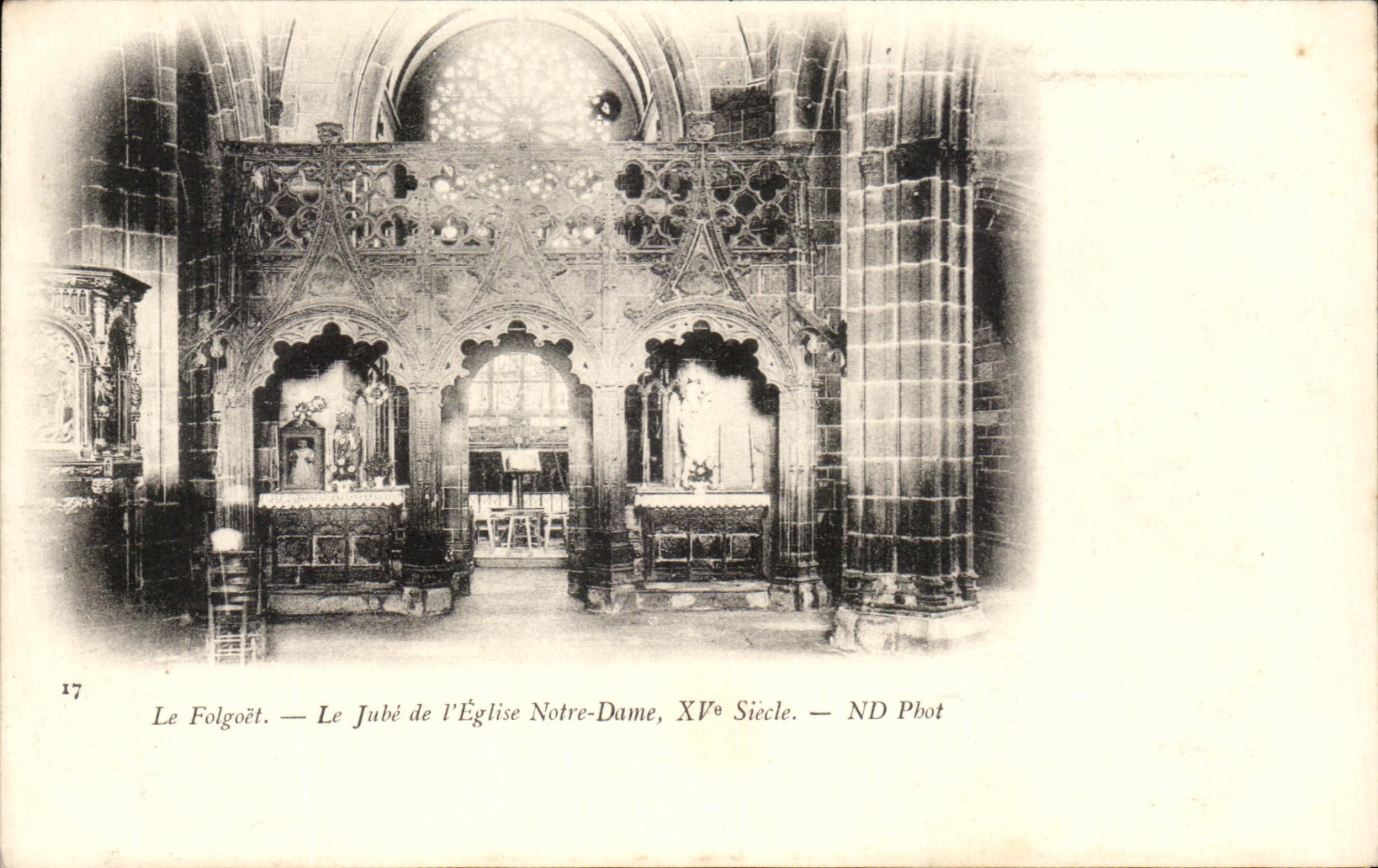 CPA Le Folgoet Le jube de l'eglise Notre Dame