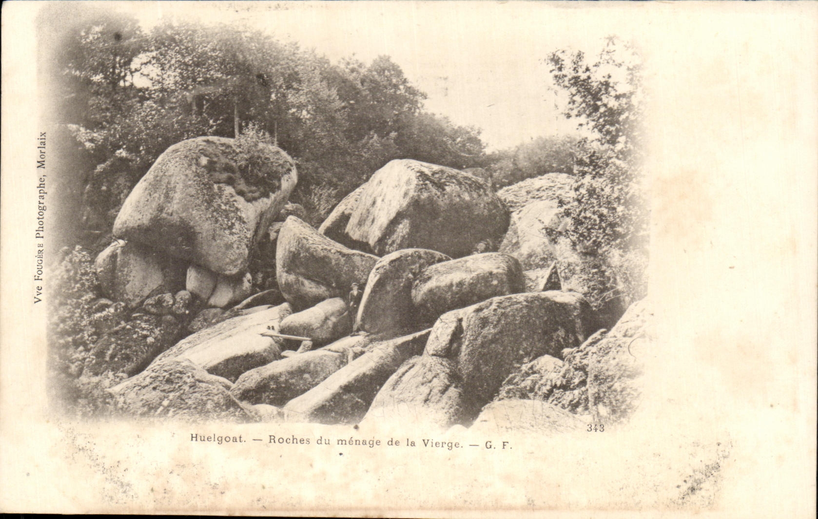 CPA Huelgoat rocks of the Household of the Virgin