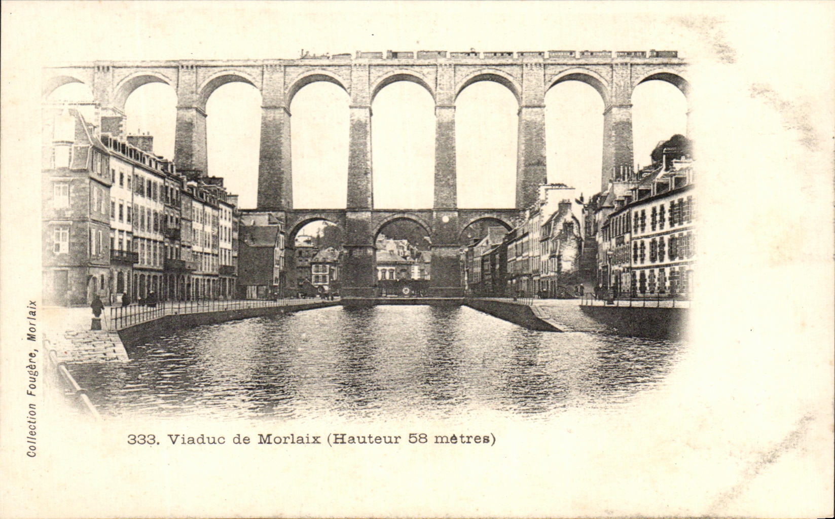 CPA Viaduc De Morlaix Train