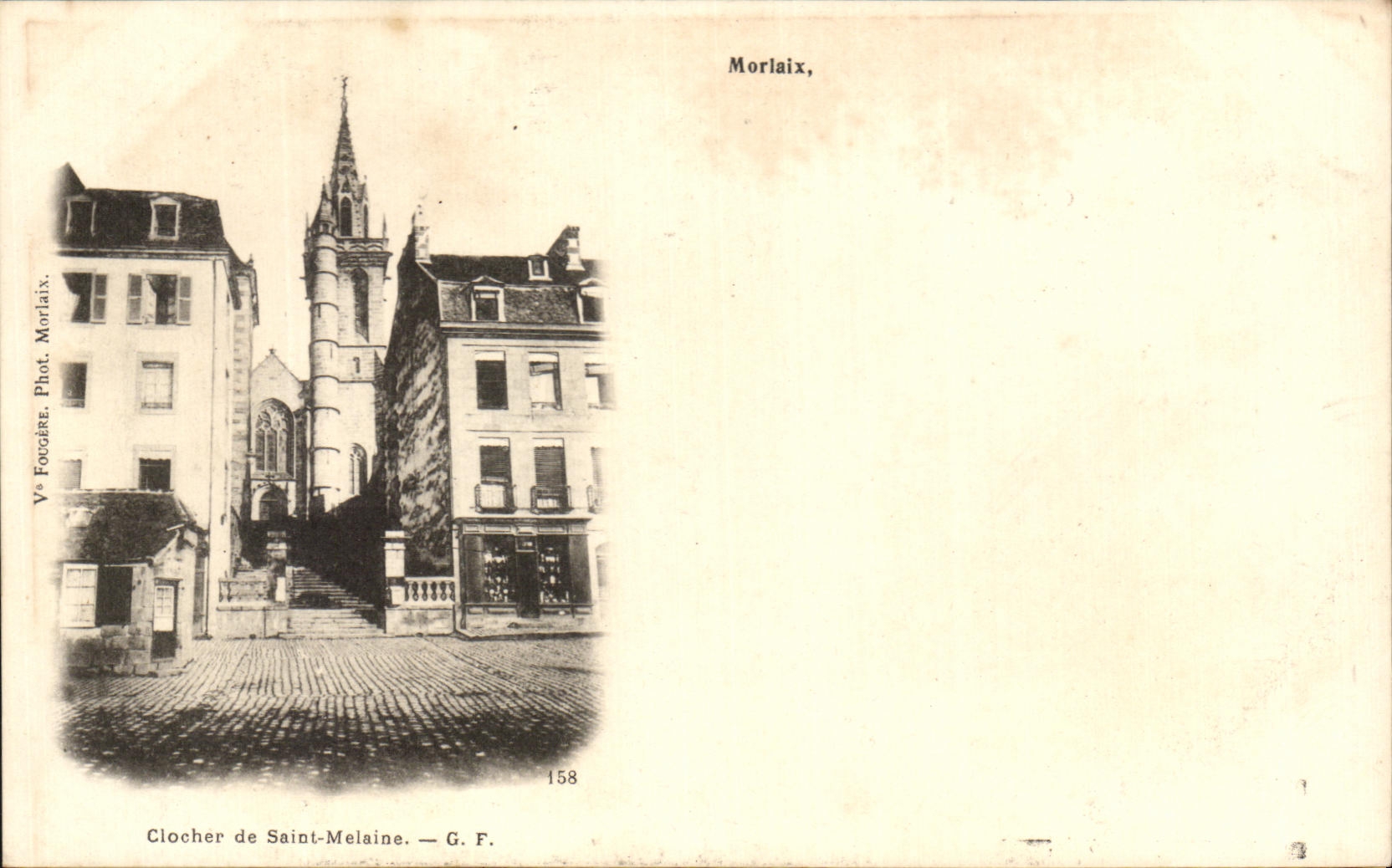 CPA Morlaix Clocher De Saint Melaine