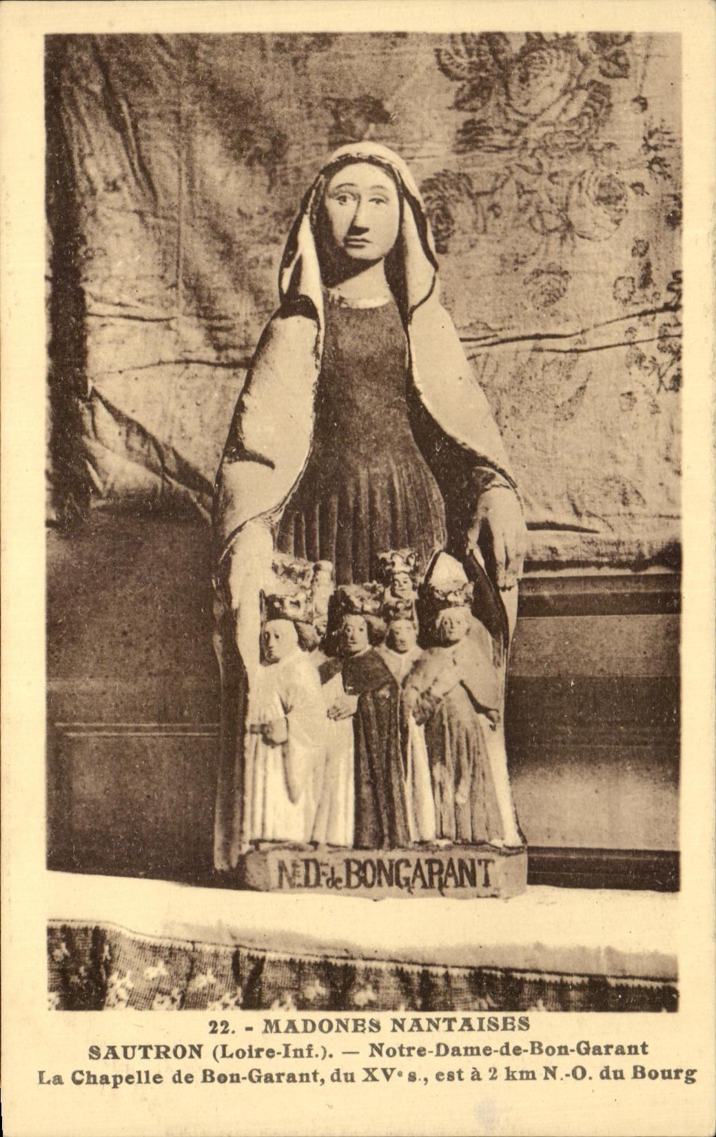 CPA Sautron Our lady of Good Parking vault of Good Parking Nantes Madonna