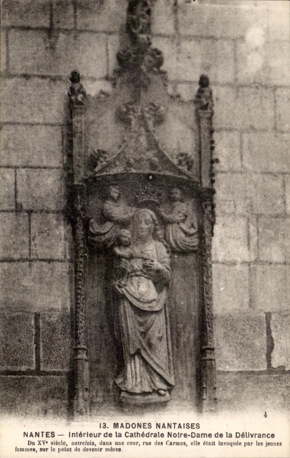 CPA Nantes Madonna Interior Nantes of the Cathedral Our lady of the Delivery