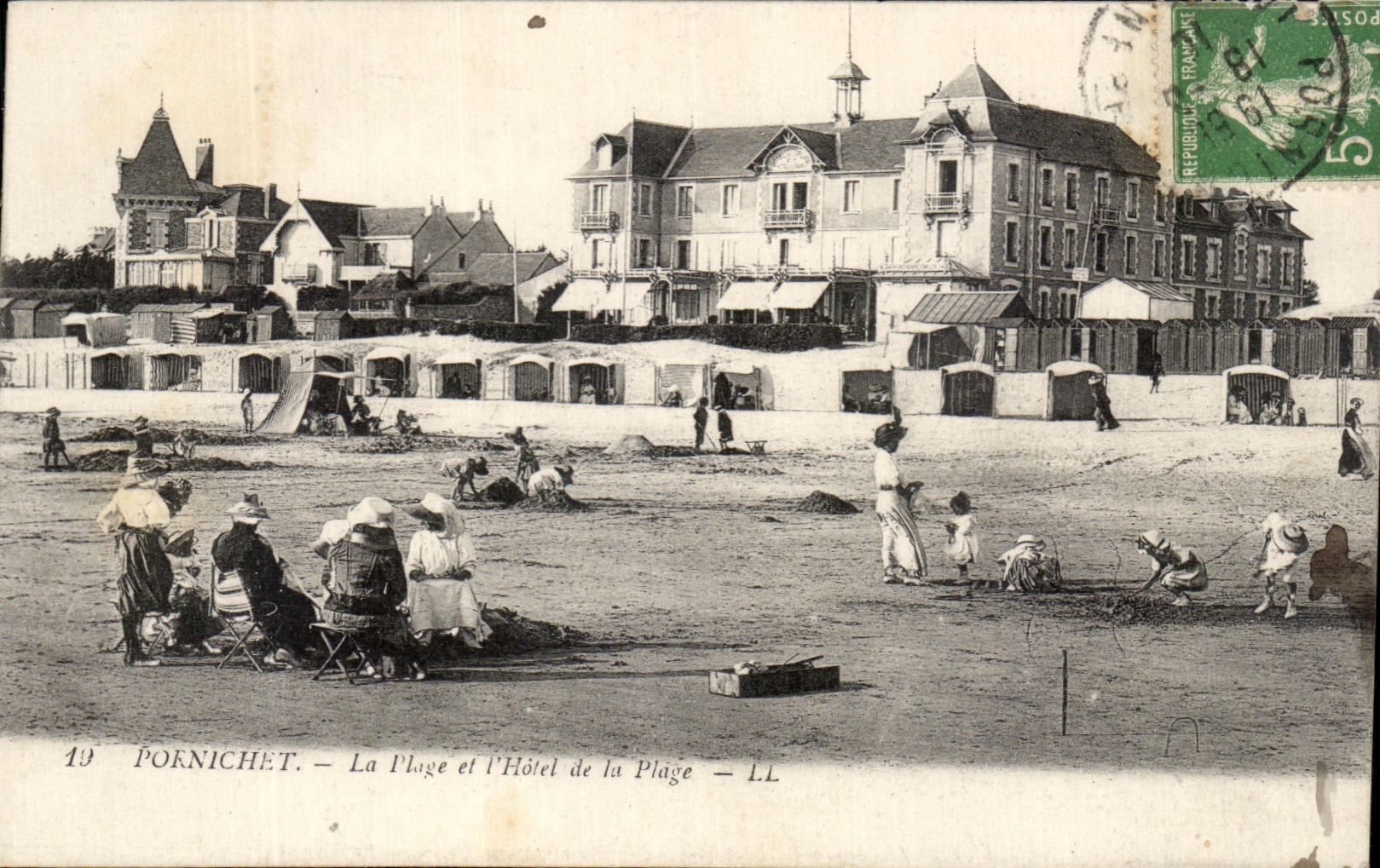 CPA Pornichet the Beach and the Hotel of the Beach