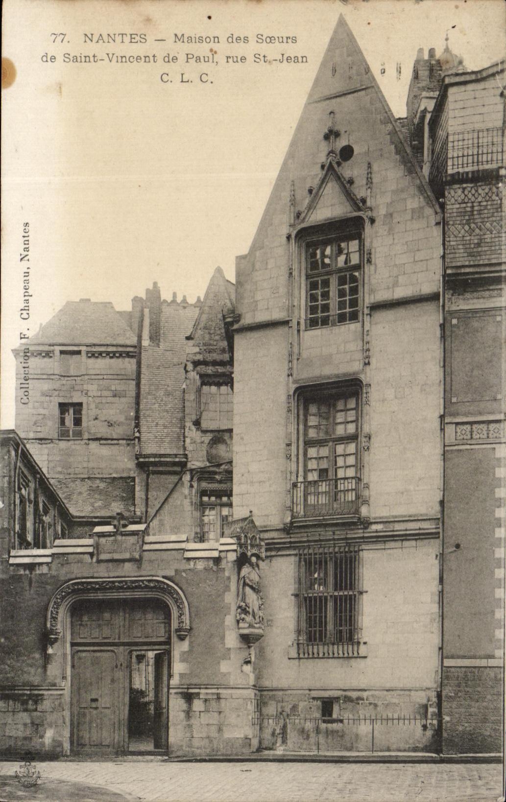 CPA Nantes House of the Sisters of Saint Vincent of Paul street St Jean